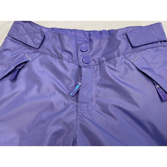 Champion Purple Ski Snowboard Insulated Pants Girls Size XS 4-5 Pockets Preowned - Picture 3 of 12